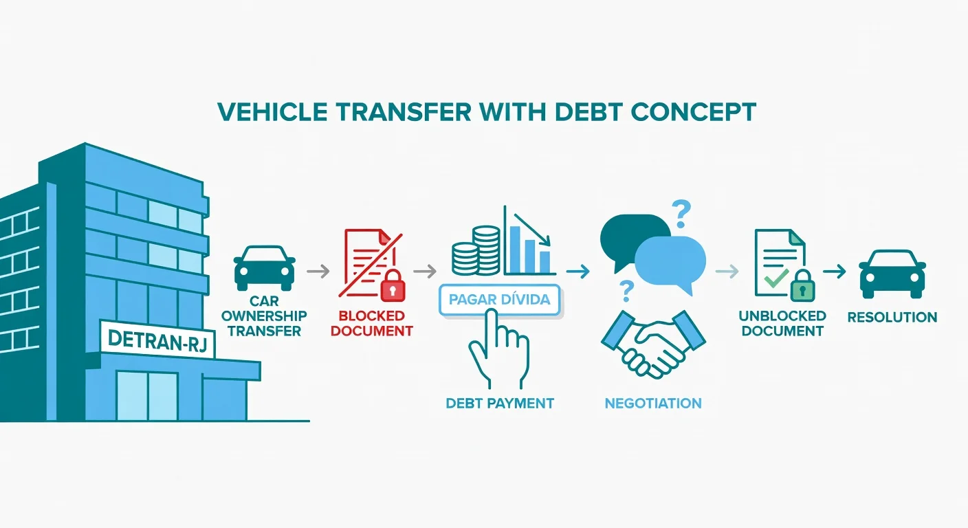Transferir Veículo com Débito RJ: É Possível? Como Fazer