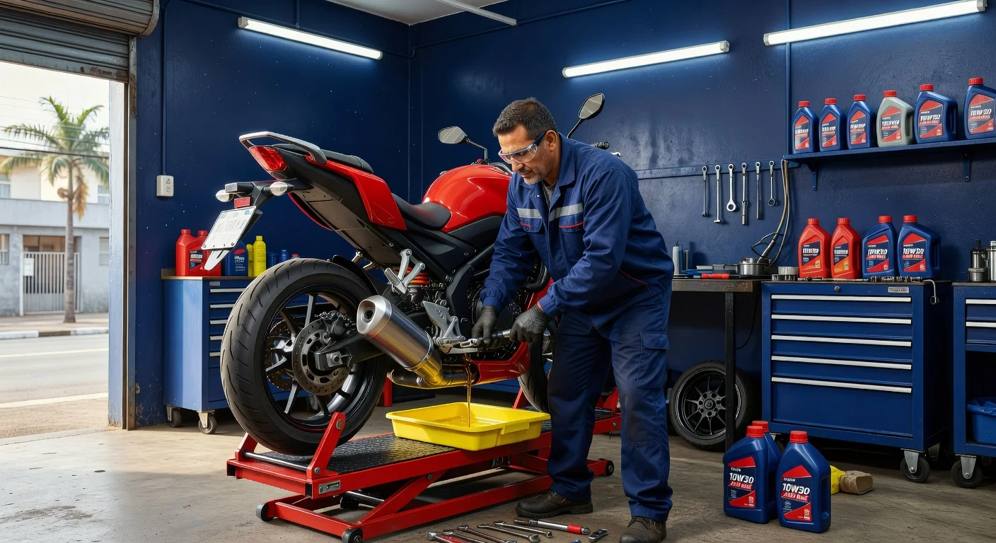 Troca de Óleo de Moto 2026: Qual Usar e a Cada Quantos Km?