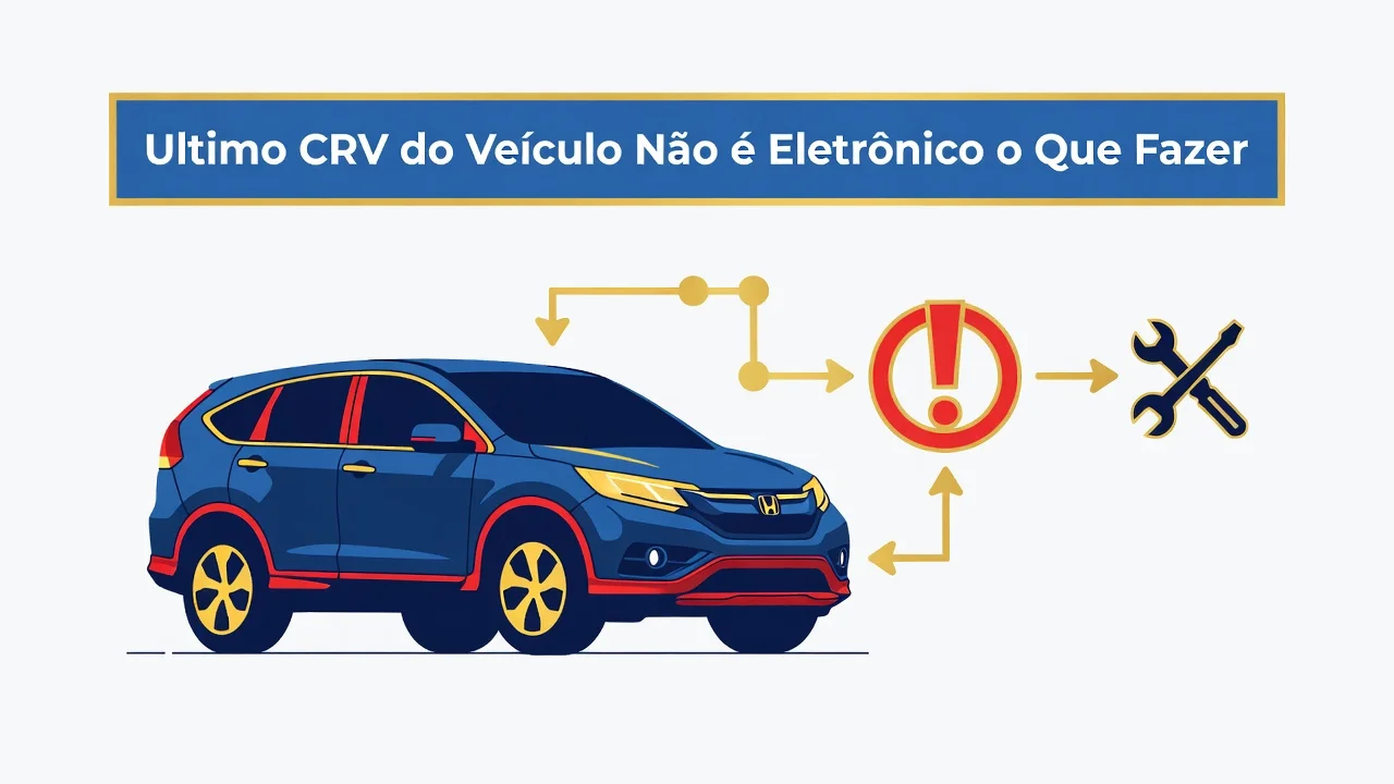 Ultimo CRV do Veículo Não e Eletrônico o Que Fazer