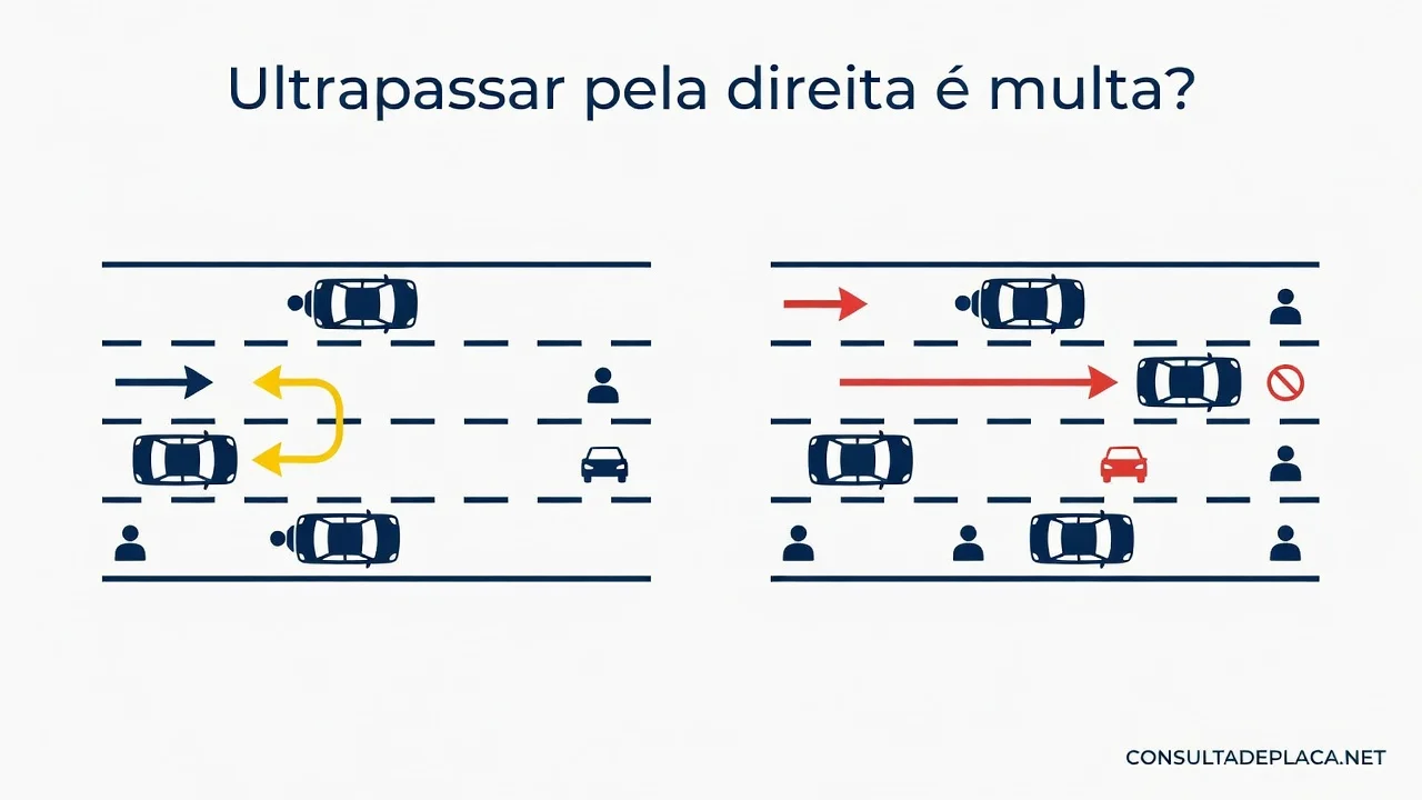 Ultrapassar pela direita é multa? Artigo 199 do CTB