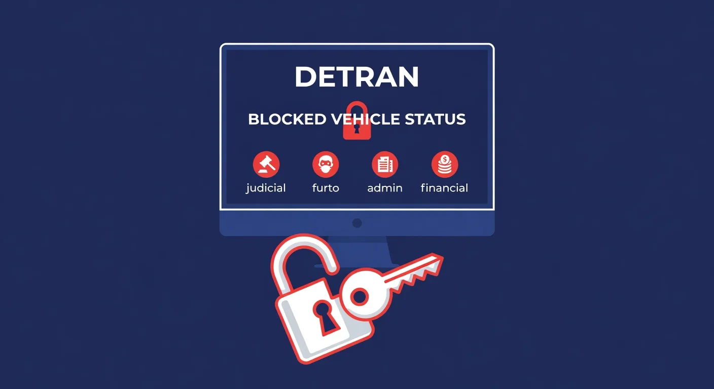 Veículo bloqueado no DETRAN 2026: o que significa e como resolver