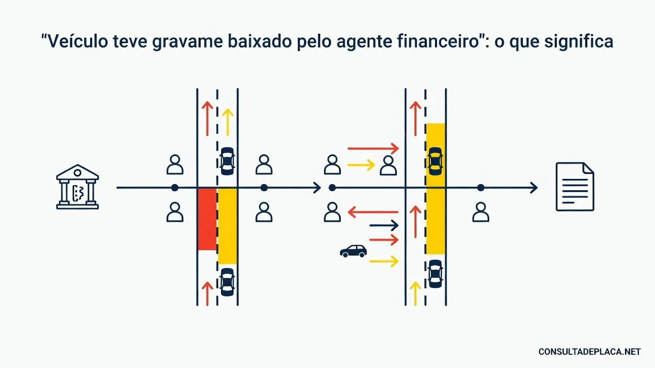 "Veículo teve gravame baixado pelo agente financeiro": o que significa