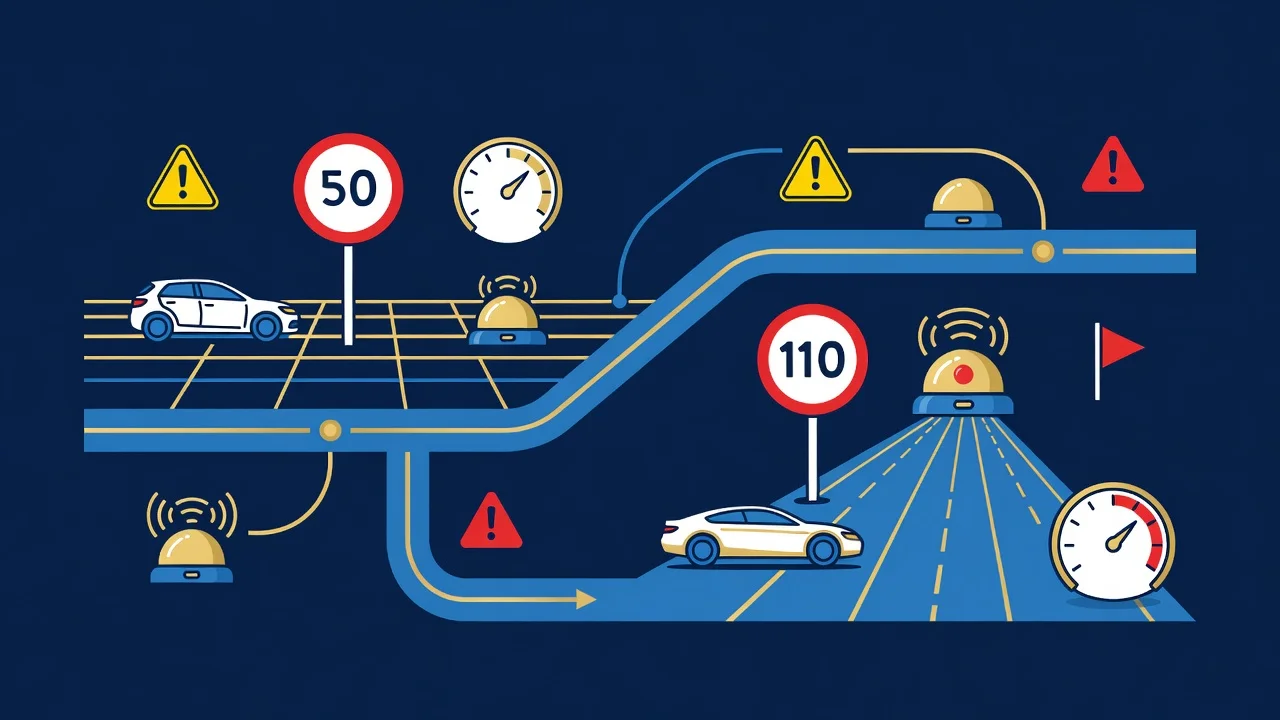 Velocidade Maxima Permitida nas Vias: Limites 2026