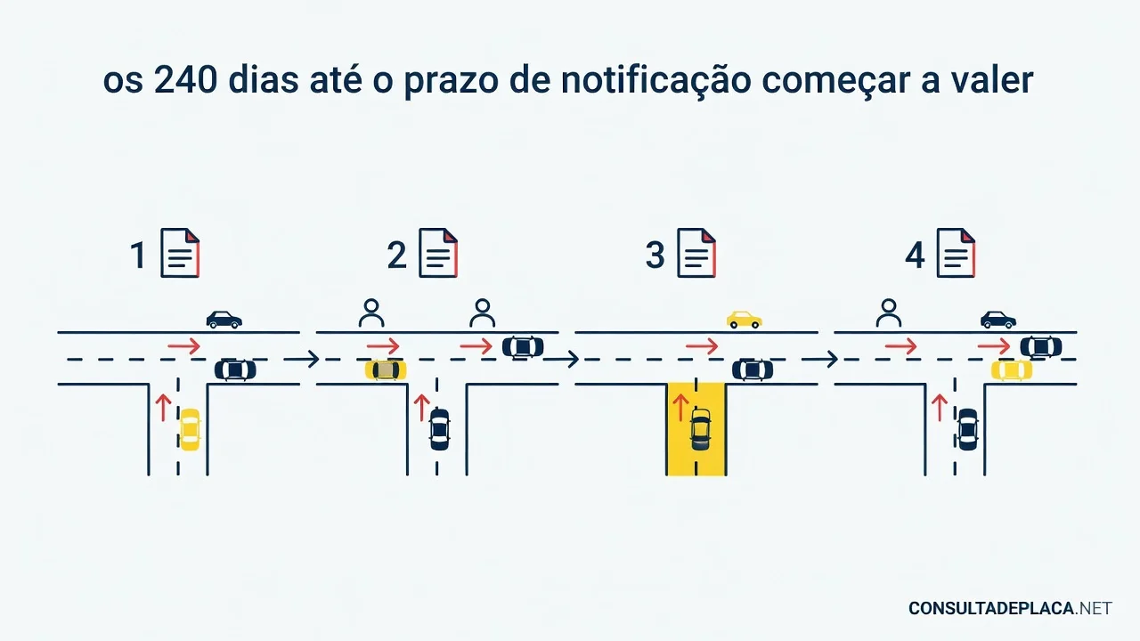 Artigo 316 do CTB: os 240 dias até o prazo de notificação começar a valer