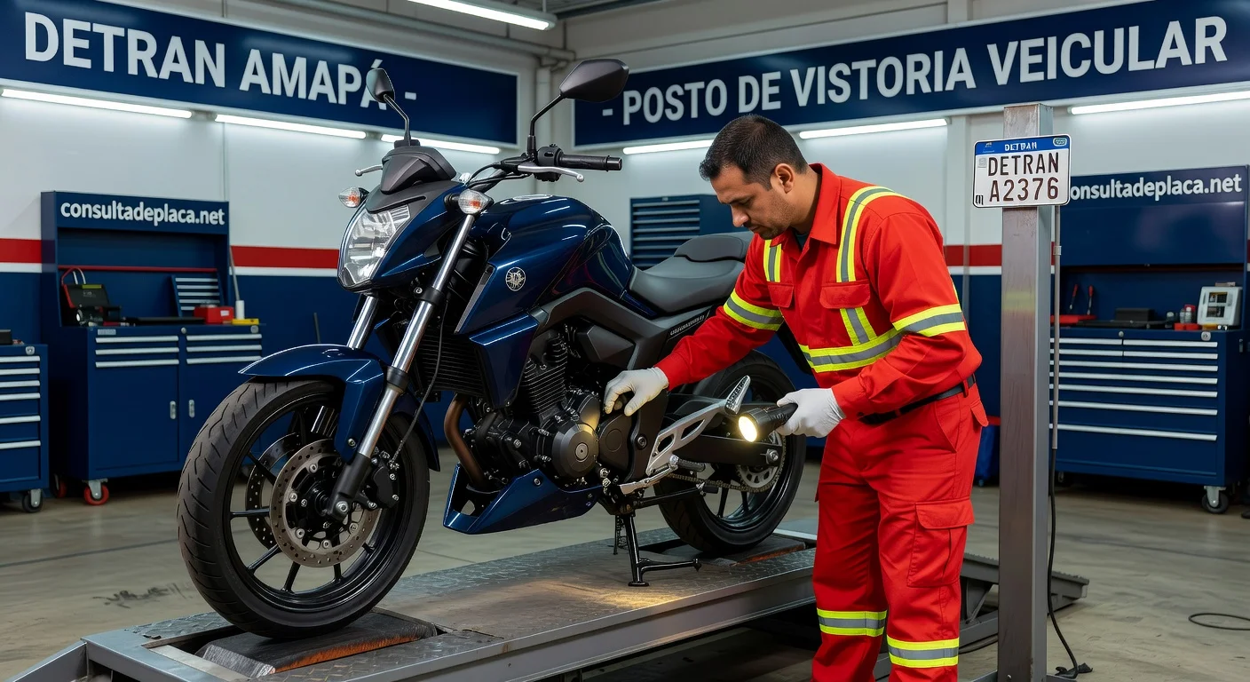 Vistoria de Moto no DETRAN Amapá 2026: Valor, Agendamento e Documentos
