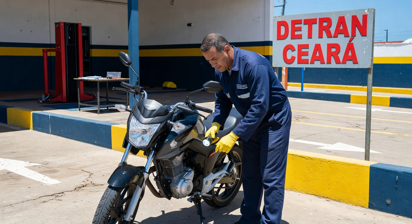 Vistoria de Moto no DETRAN Ceará 2026: Valor, Agendamento e Documentos
