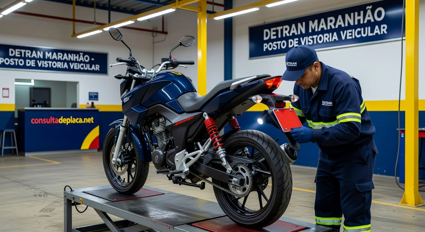 Vistoria de Moto no DETRAN Maranhão 2026: Valor, Agendamento e Documentos