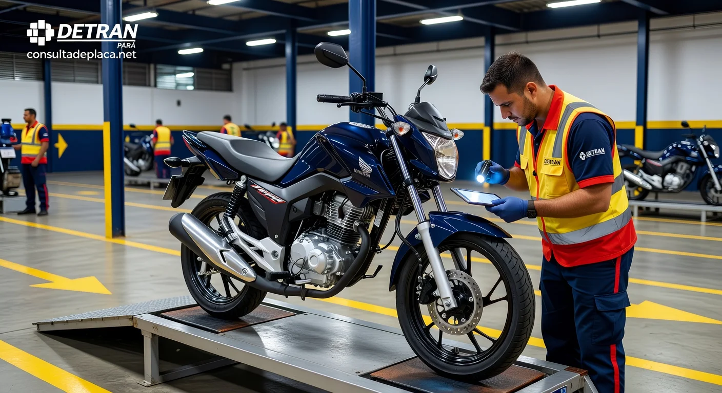 Vistoria de Moto no DETRAN Pará 2026: Valor, Agendamento e Documentos
