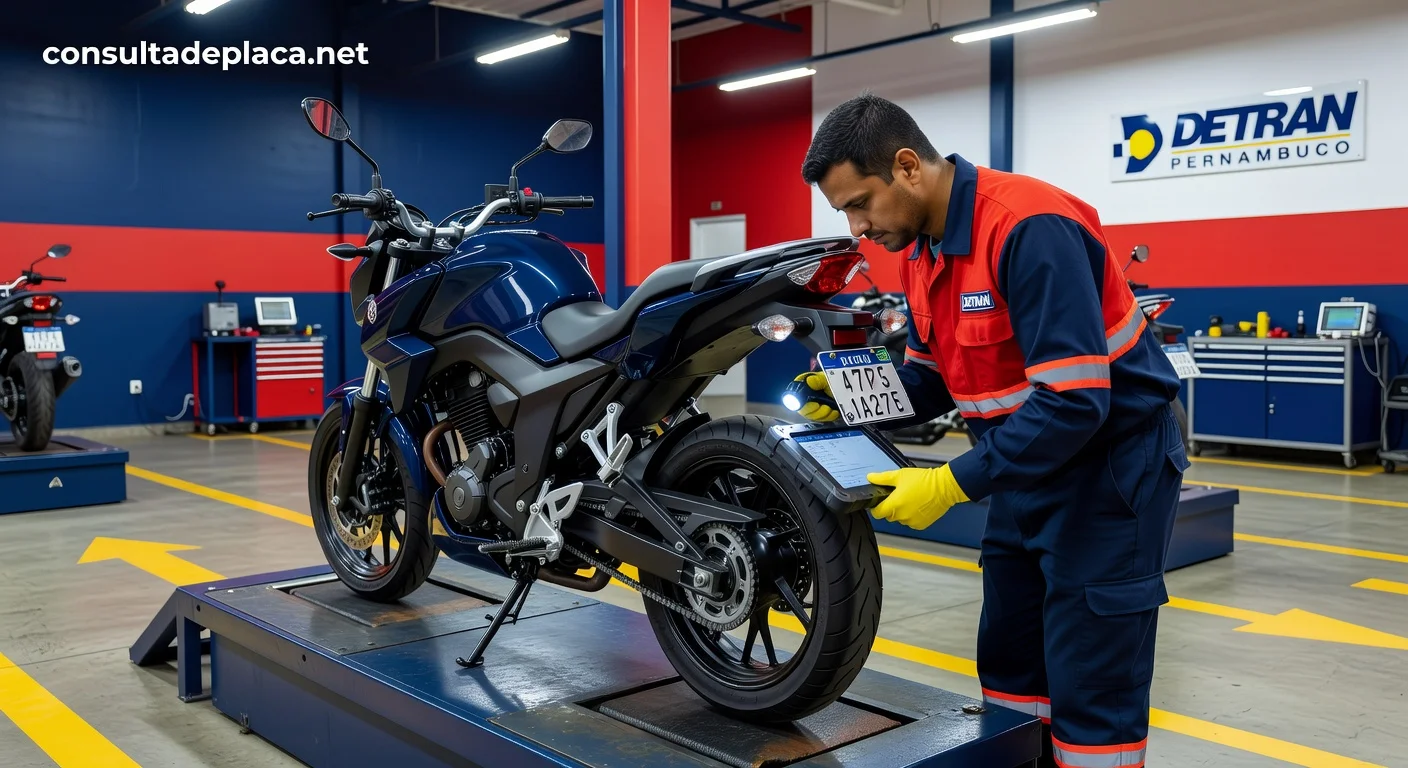 Vistoria de Moto no DETRAN Pernambuco 2026: Valor, Agendamento e Documentos