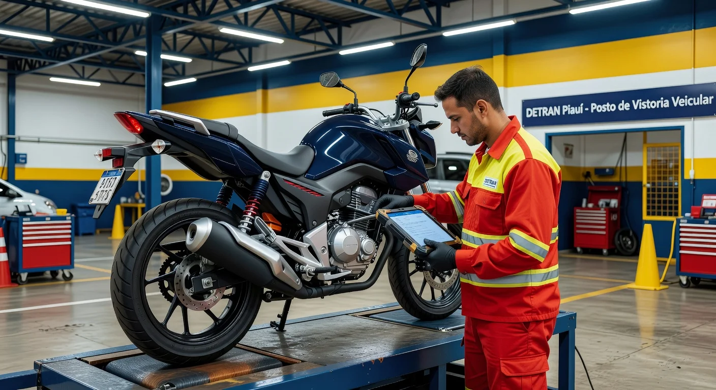Vistoria de Moto no DETRAN Piauí 2026: Valor, Agendamento e Documentos