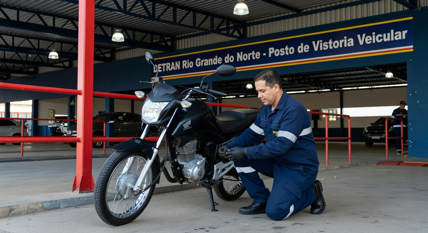 Vistoria de Moto no DETRAN Rio Grande do Norte 2026: Valor, Agendamento e Documentos