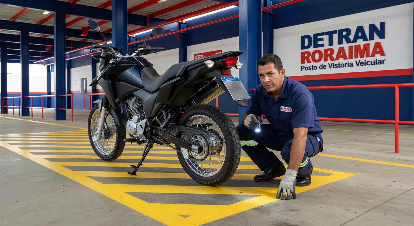 Vistoria de Moto no DETRAN Roraima 2026: Valor, Agendamento e Documentos