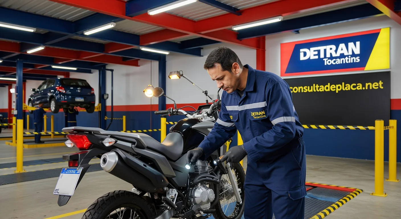 Vistoria de Moto no DETRAN Tocantins 2026: Valor, Agendamento e Documentos