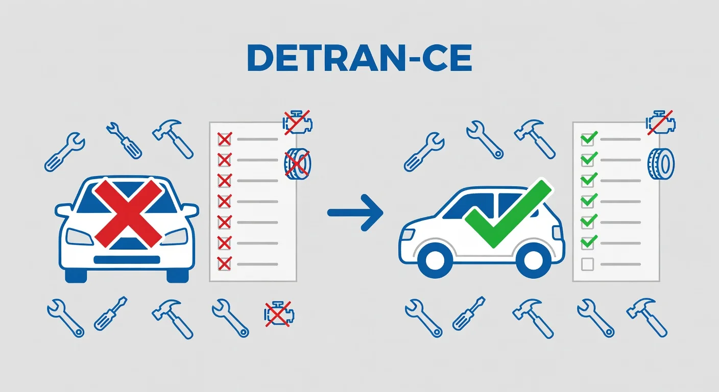 Vistoria Reprovada CE: O Que Fazer e Como Regularizar no DETRAN-CE 2026