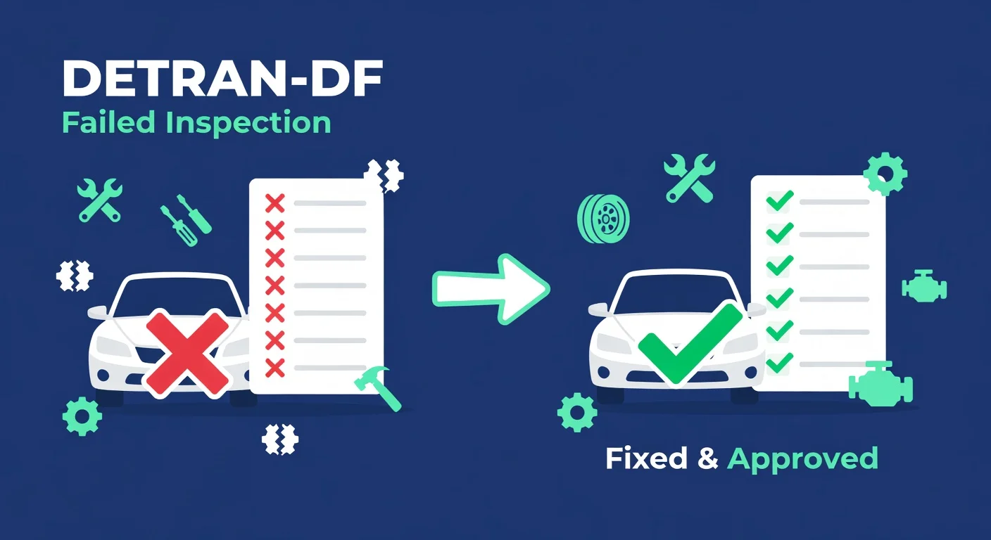 Vistoria Reprovada DF: O Que Fazer e Como Regularizar no DETRAN-DF 2026