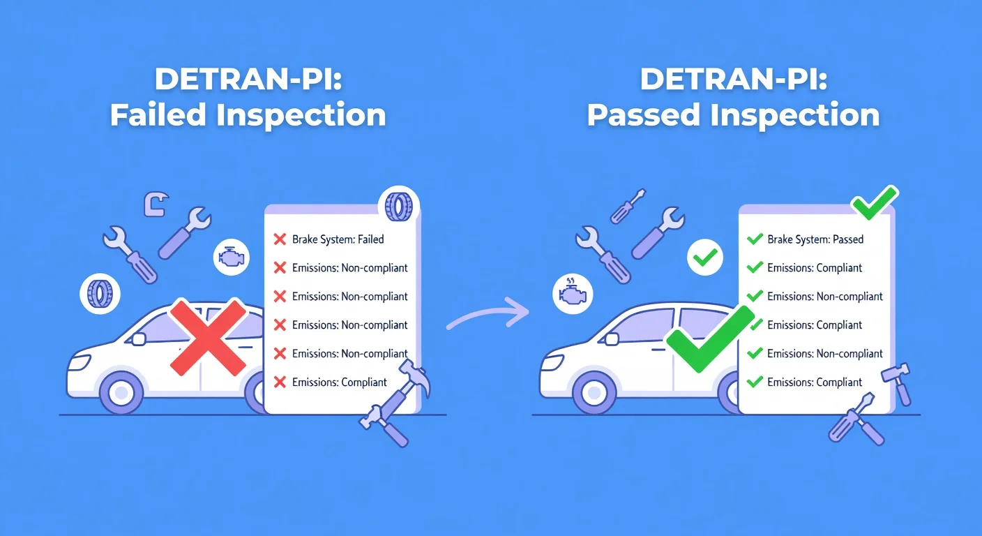 Vistoria Reprovada PI: O Que Fazer e Como Regularizar no DETRAN-PI 2026