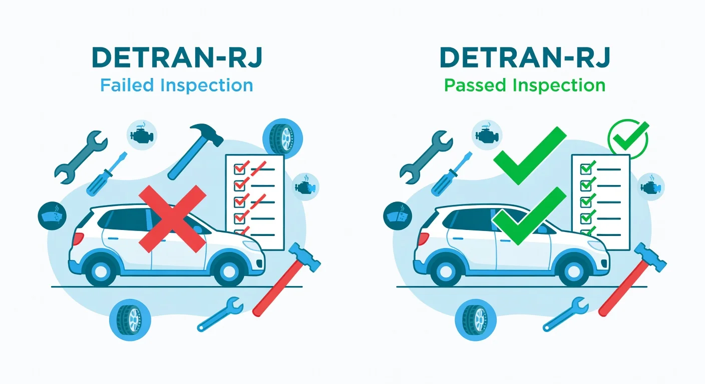 Vistoria Reprovada RJ: O Que Fazer e Como Regularizar no DETRAN-RJ 2026