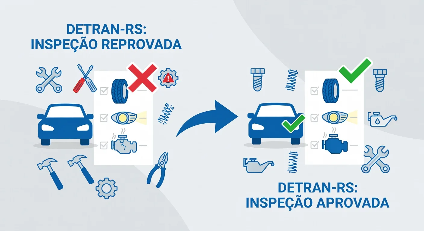 Vistoria Reprovada RS: O Que Fazer e Como Regularizar no DETRAN-RS 2026