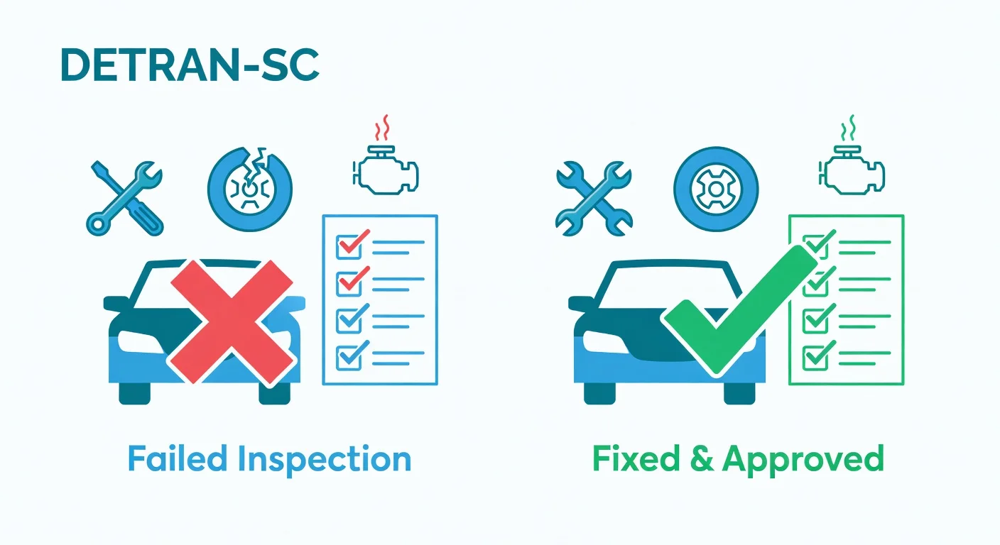 Vistoria Reprovada SC: O Que Fazer e Como Regularizar no DETRAN-SC 2026