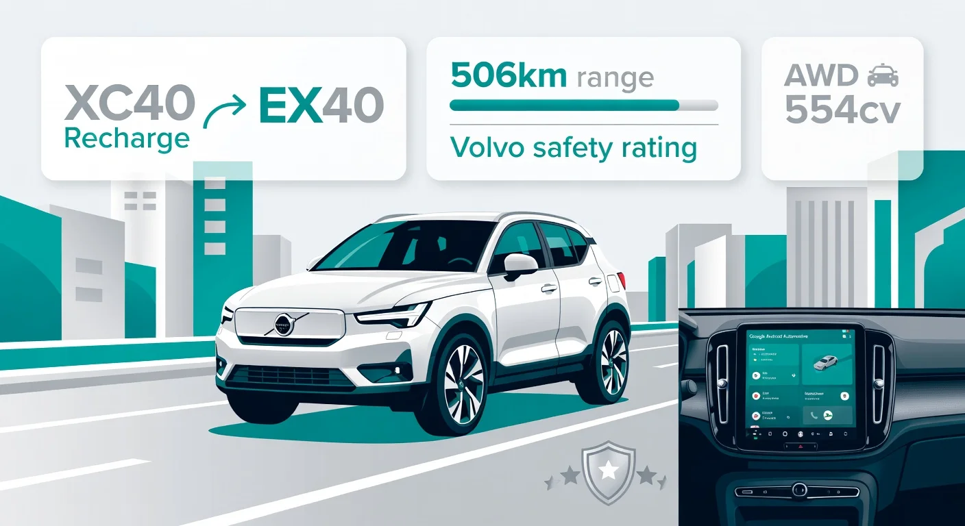 Volvo EX40 2026: antigo XC40 Recharge rebatizado com novidades